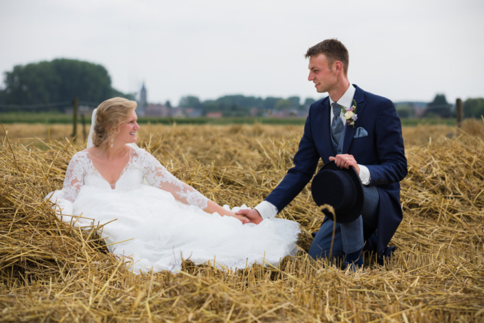huwelijk in het veld
